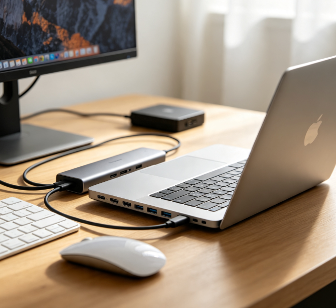 USB-C Multi-Port Docking Station HDMI Card Reader Fast Charging